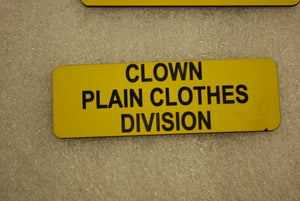 CLOWN PLAIN CLOTHES DIVISION 
