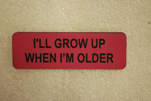 ILL GROW UP WHEN IM OLDER