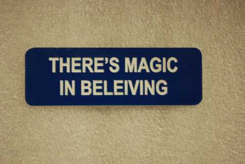 THERE'S MAGIC IN BELEVING