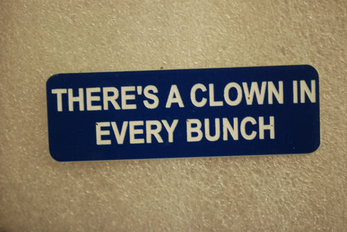 THERES A CLOWN IN EVERY BUNCH