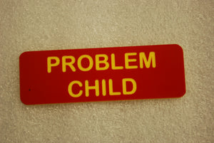 Problem Child Banner PROBLEM CHILD (Fun Badges) – Carolina Creations llc