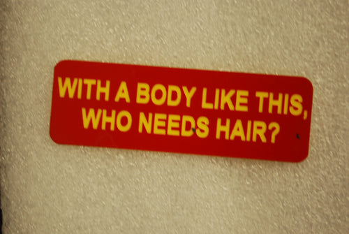 WITH A BODY LIKE THIS WHO NEEDS HAIR?