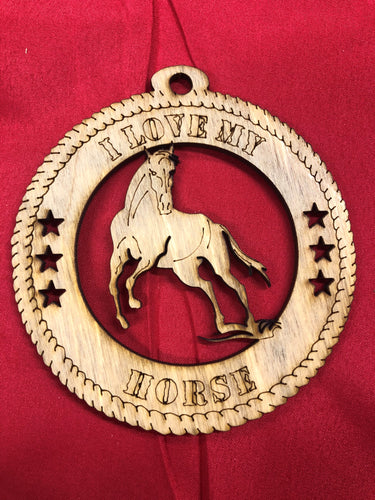 HORSE LASER ORNAMENT