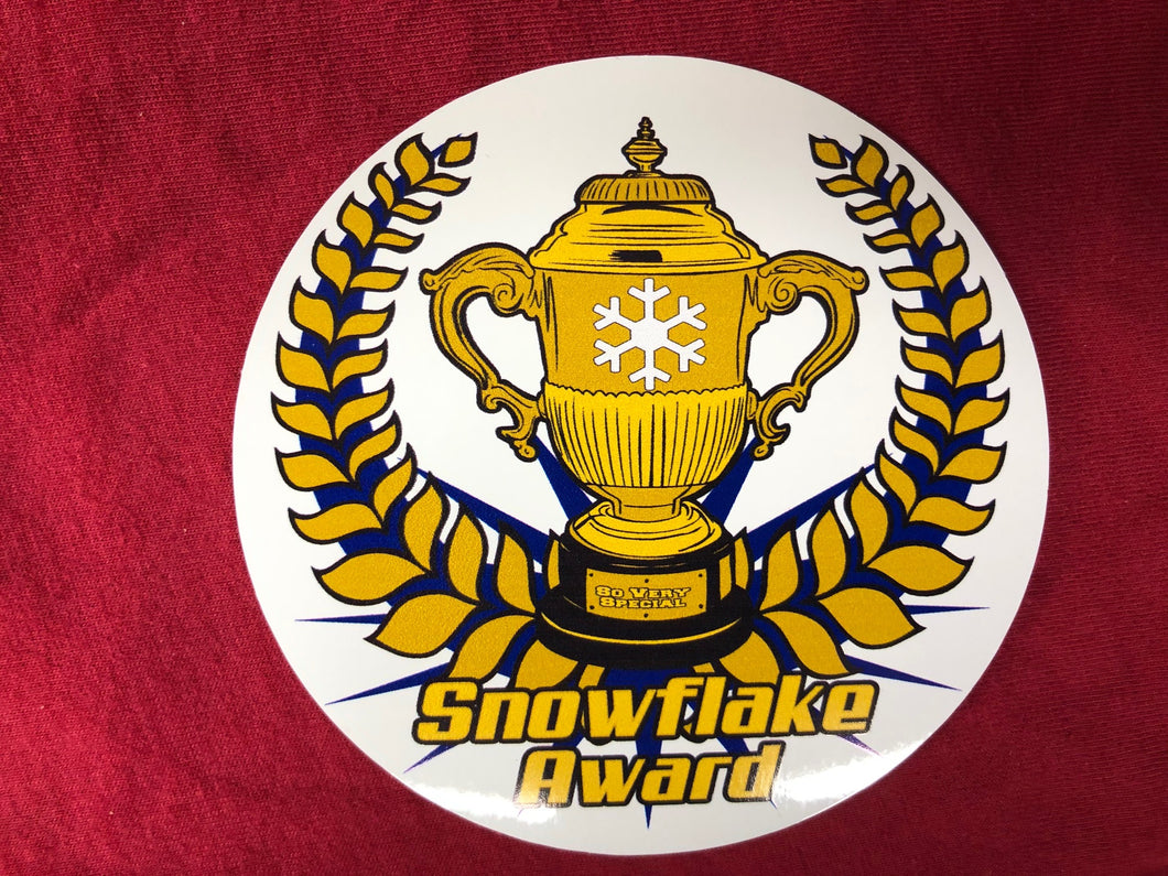 Snowflake Award Sticker