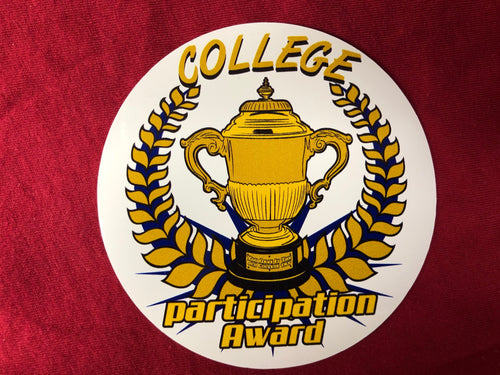 College Participation award Sticker