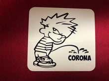 Load image into Gallery viewer, Pissing Calvin Corona Sticker