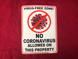 Virus Free Zone Sticker