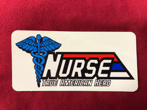 GI True American Hero  Nurse Sticker