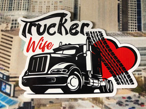 Trucker wife sticker 