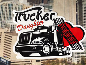 Trucker Daughter sticker