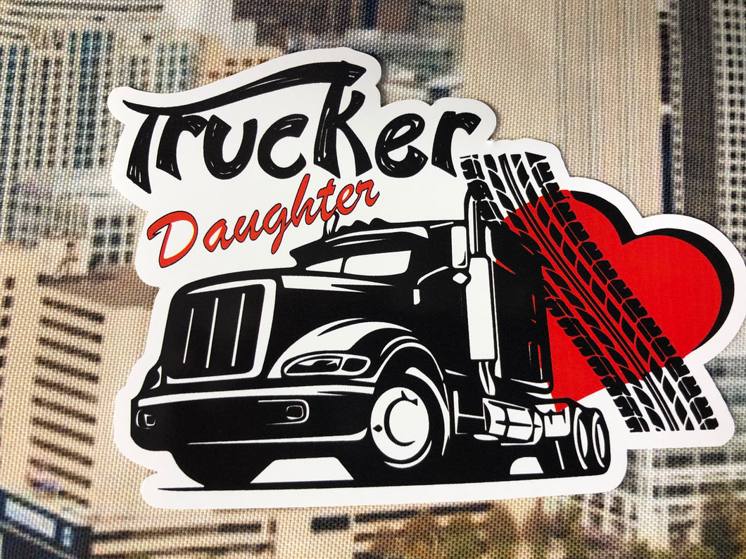 Trucker Daughter sticker