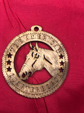 Load image into Gallery viewer, AMERICAN QUARTER HORSE LASER ORNAMENT