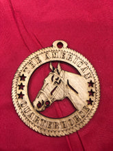 Load image into Gallery viewer, AMERICAN QUARTER HORSE LASER ORNAMENT