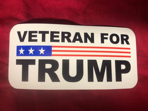 Veteran for Trump Sticker