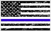 Load image into Gallery viewer, Thin Blue Line light distress sticker