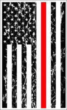 Load image into Gallery viewer, Thin Red Line light distress sticker