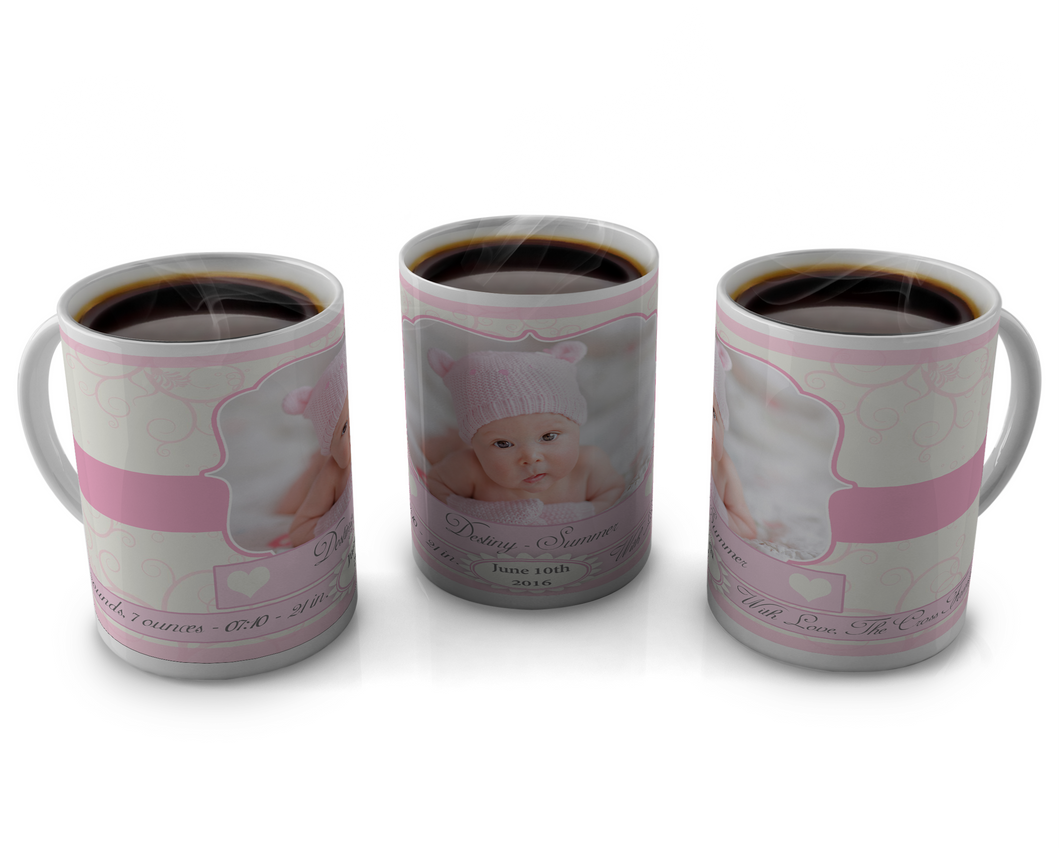 Birth Announcement Coffee mug Design 25