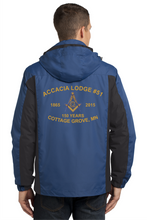 Load image into Gallery viewer, J321  Colorblock 3-in-1 Jacket Accacia Lodge # 51