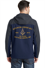 Load image into Gallery viewer, J335 Hooded Core Soft Shell Jacket Accacia Lodge # 51