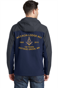J335 Hooded Core Soft Shell Jacket Accacia Lodge # 51