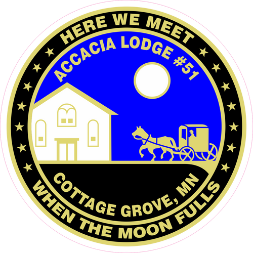 Accacia Lodge # 51 Sticker