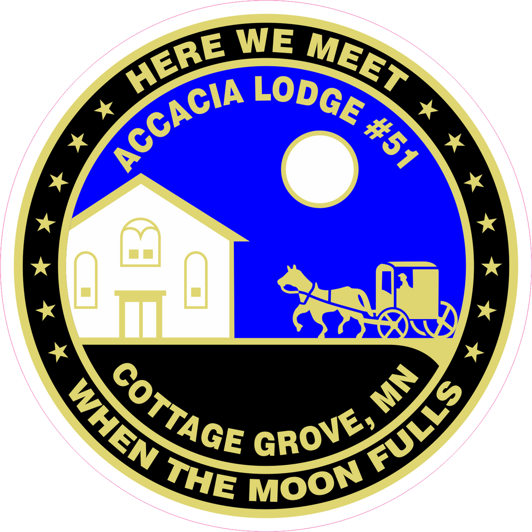 Accacia Lodge # 51 Sticker