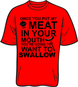 BBQ Meat Short sleeve T shirt