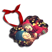 Load image into Gallery viewer, 2 sided aluminum Beneluxe ornament