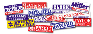 Custom Made 3"x10"  and 4"x4" Bumper Stickers