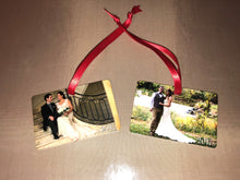 Load image into Gallery viewer, 2 sided aluminum Horizontal rectangle ornament