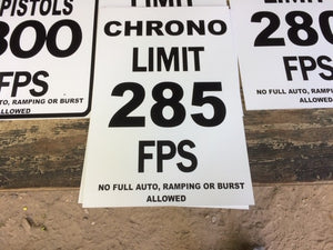 Paintball and Airsoft metal safety signs
