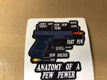 Load image into Gallery viewer, Anatomy Of A Pew Pewer Sticker