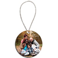 Load image into Gallery viewer, 2 sided Flat Round ceramic ornament