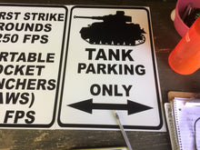 Load image into Gallery viewer, Paintball and Airsoft metal safety signs