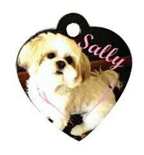 Load image into Gallery viewer, Pet ID tag Heart Shaped